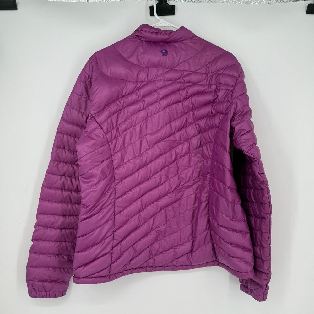 Mountain Hardwear Nitrous Micro Ratio Goose Down Jacket Purple Puffer Ski Sz XL - Picture 7 of 11
